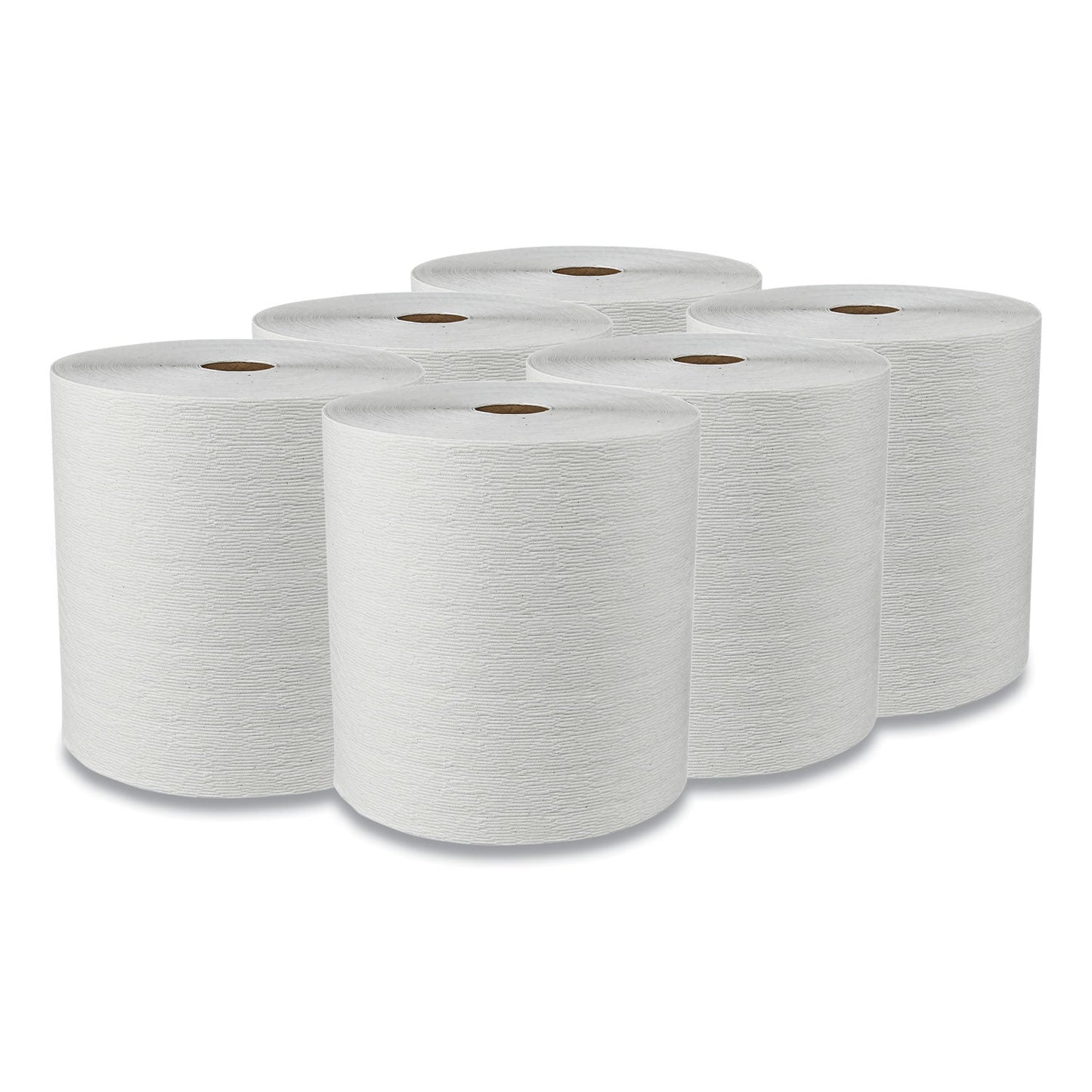 Kleenex Hard Roll Paper Towels with Premium Absorbency Pockets, 8" x 600 ft, 1.75" Core, White, 6 Rolls/Carton