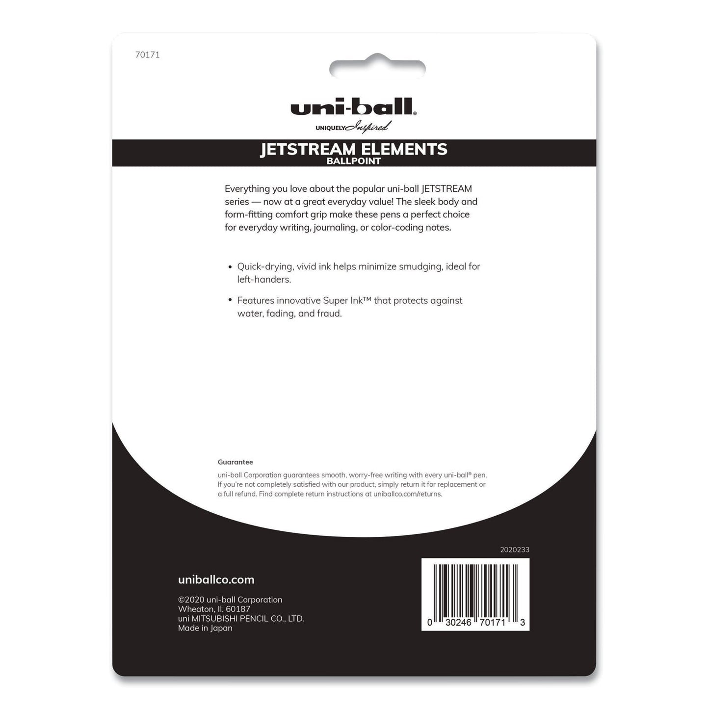 uniball Jetstream Elements Ballpoint Pen, Retractable, Medium 1 mm, Assorted Ink and Barrel Colors, 12/Pack