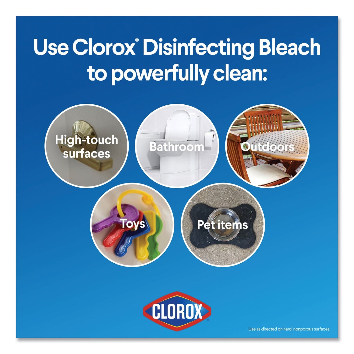 Clorox Regular Bleach with CloroMax Technology, 81 oz Bottle, 6/Carton
