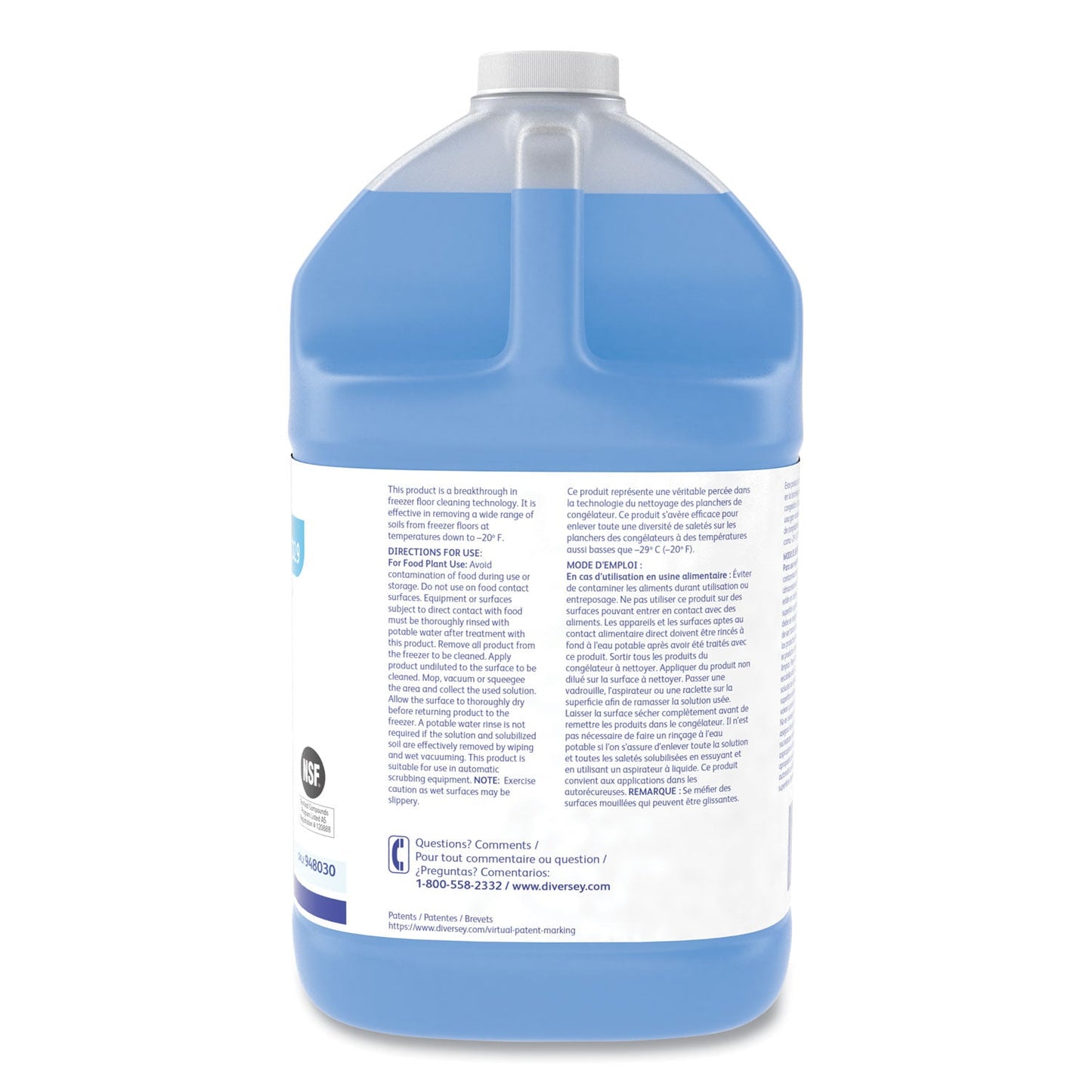 Diversey Suma Freeze D2.9 Floor Cleaner, Liquid, 1 gal, 4/Carton