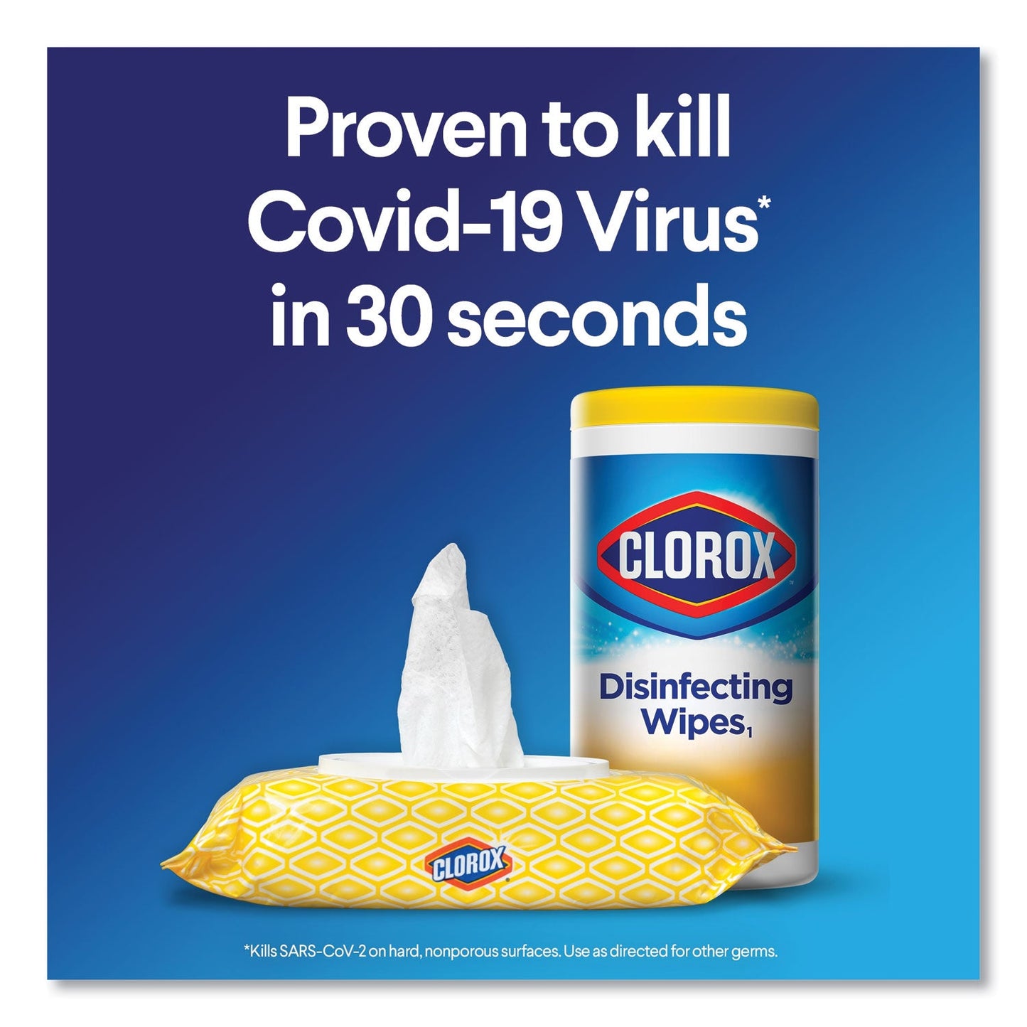 Clorox Disinfecting Wipes, 7 x 8, Fresh Scent/Citrus Blend, 75/Canister, 3/Pack, 4 Packs/Carton