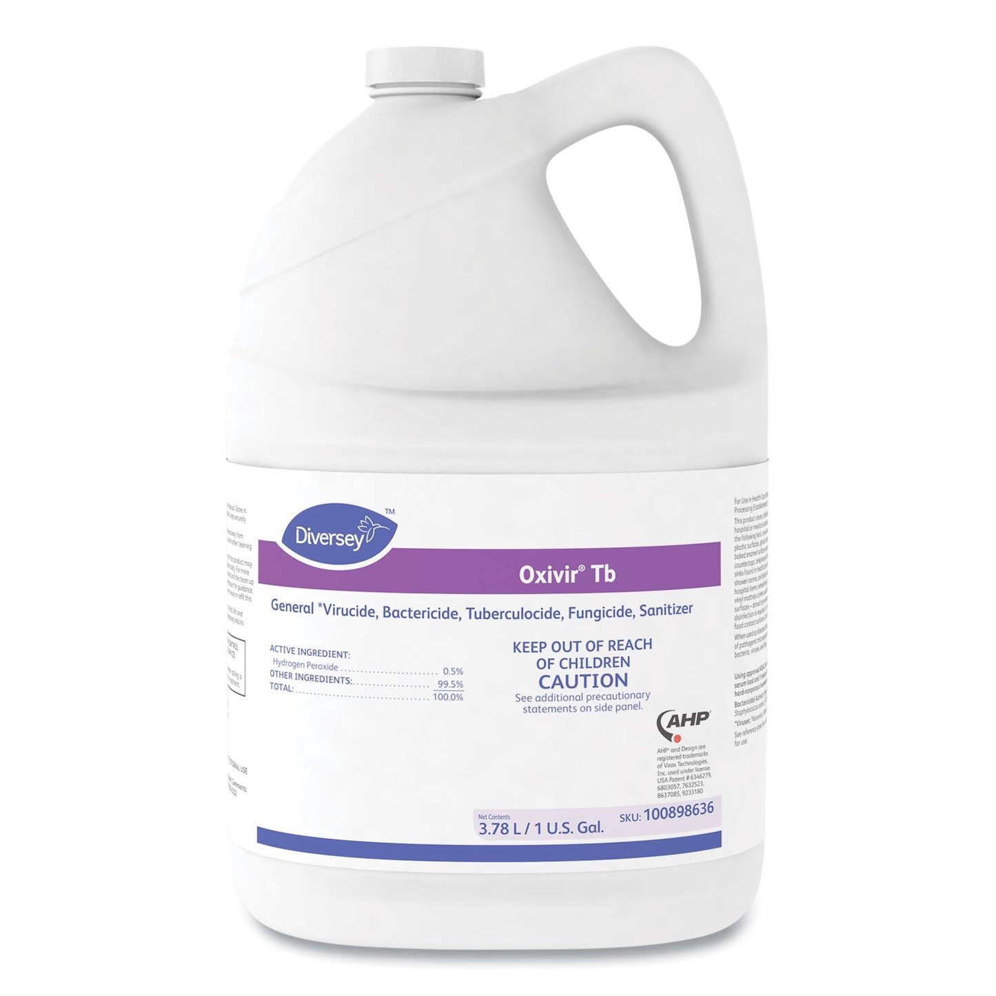 Diversey Oxivir TB, Natural Cherry Almond Scent, 3.78 L Container, 4/Carton