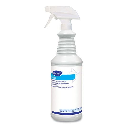 Diversey Crew Tile and Grout Rejuvenator, 32 oz Spray Bottle, 12/Carton