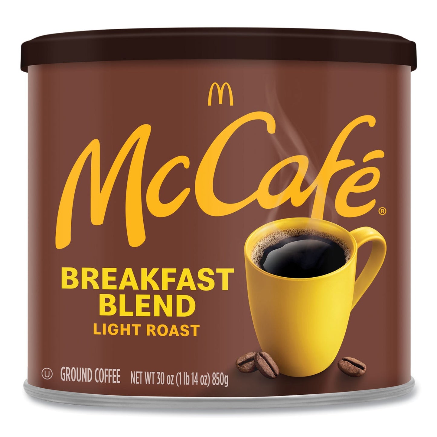 McCafe Ground Coffee, Breakfast Blend, 30 oz Can