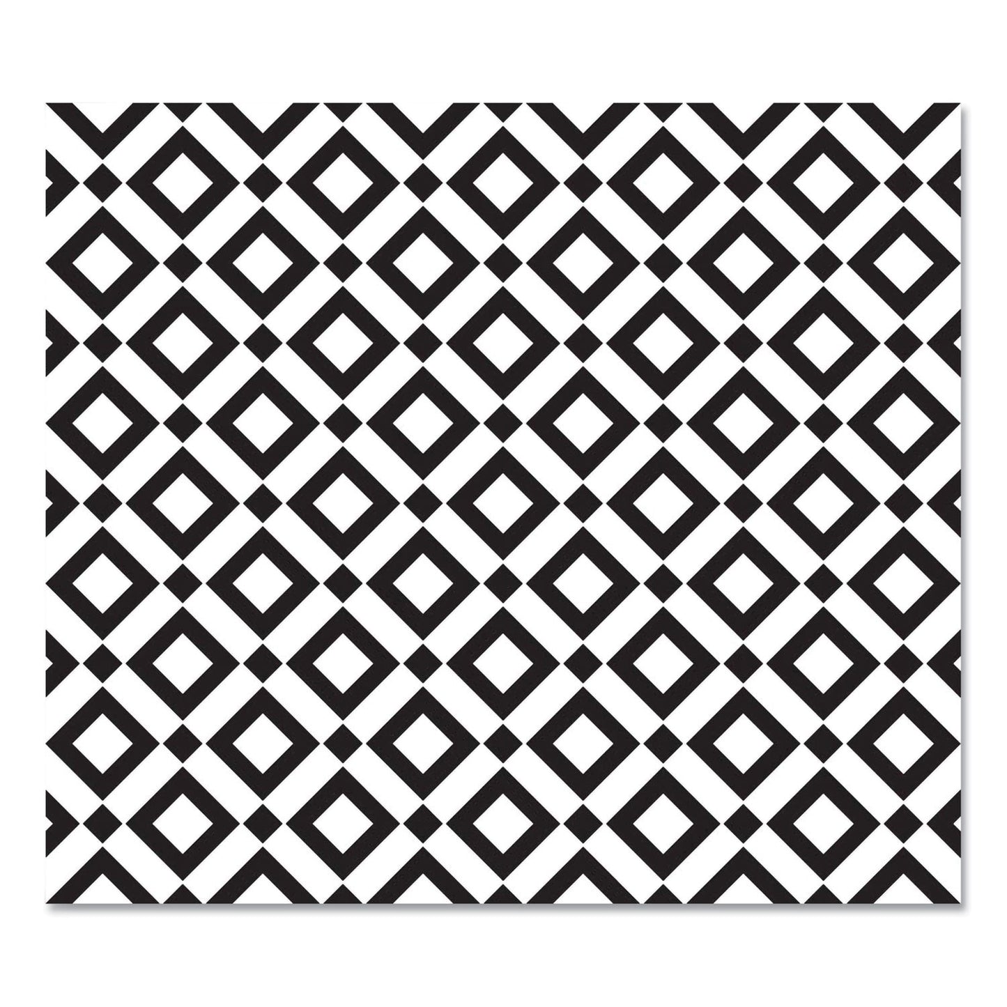 deflecto FashionMat Chair Mat, Rectangular, 35 x 40, Diamonds