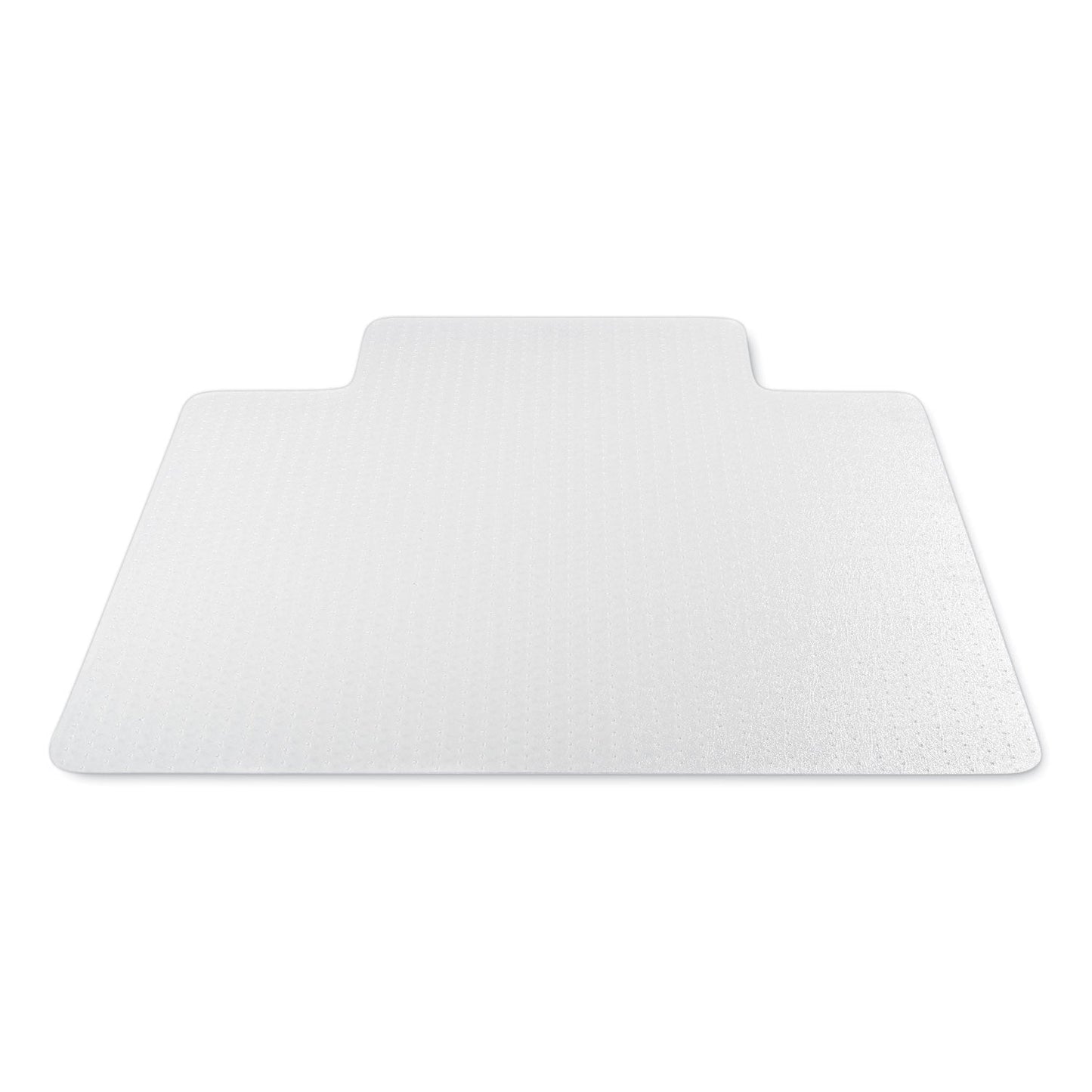 deflecto Antimicrobial Chair Mat, Medium Pile Carpet, 48 x 36, Lipped, Clear