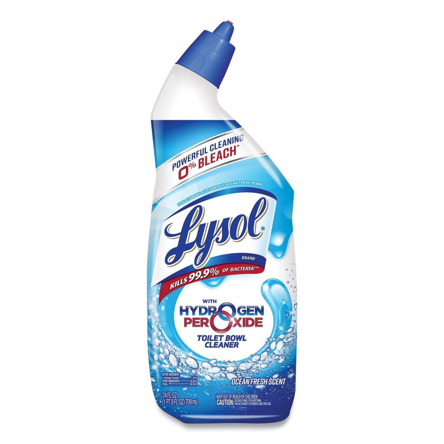 LYSOL Toilet Bowl Cleaner with Hydrogen Peroxide, Ocean Fresh, 24 oz, 2/Pack