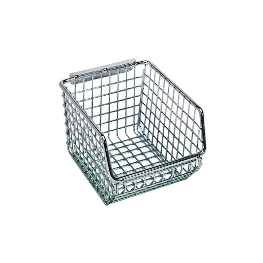 Quantum Storage Systems Chrome Wire Mesh Stack & Hang Bins (20-Pack)