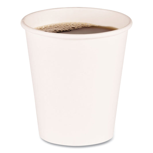 Boardwalk Paper Hot Cups, 10 oz, White, 20 Cups/Sleeve, 50 Sleeves/Carton
