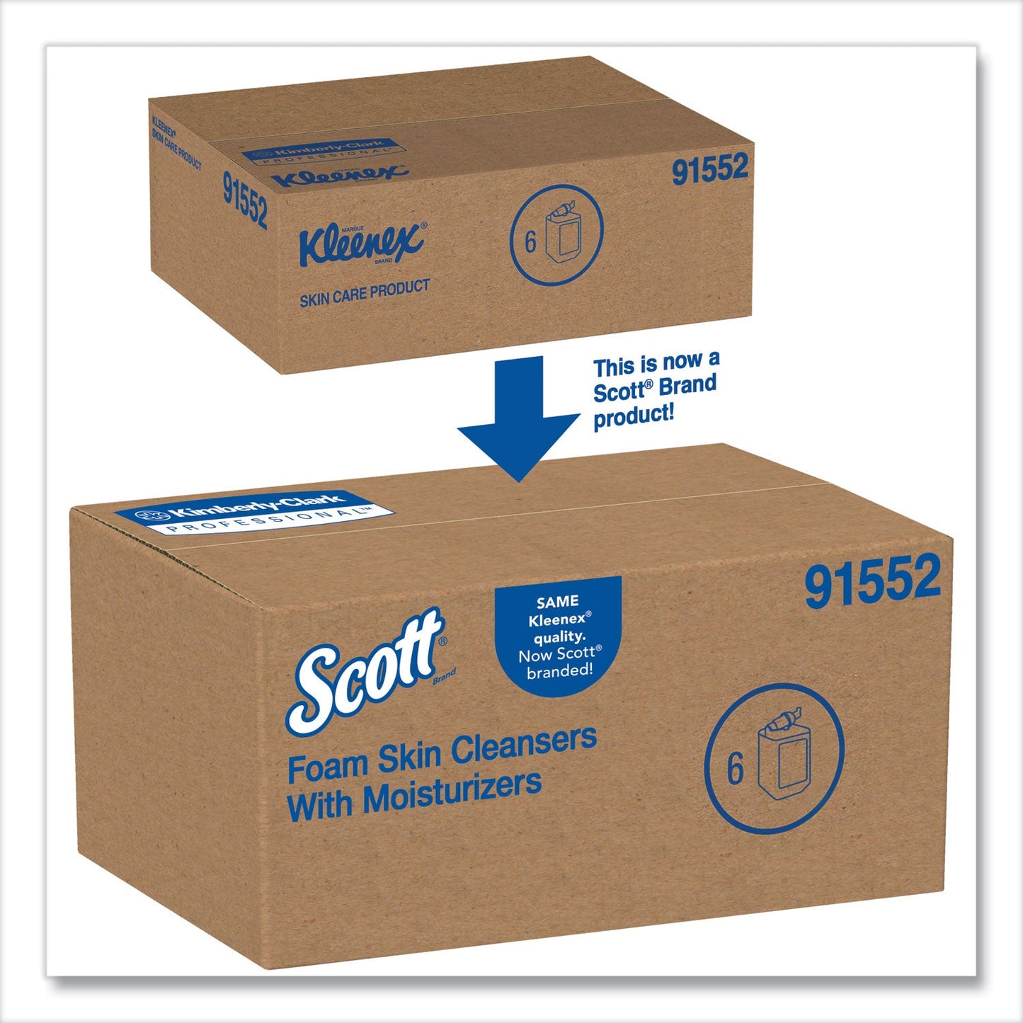 Scott Pro Foam Skin Cleanser with Moisturizers, Light Floral, 1,000 mL Bottle, 6/Carton