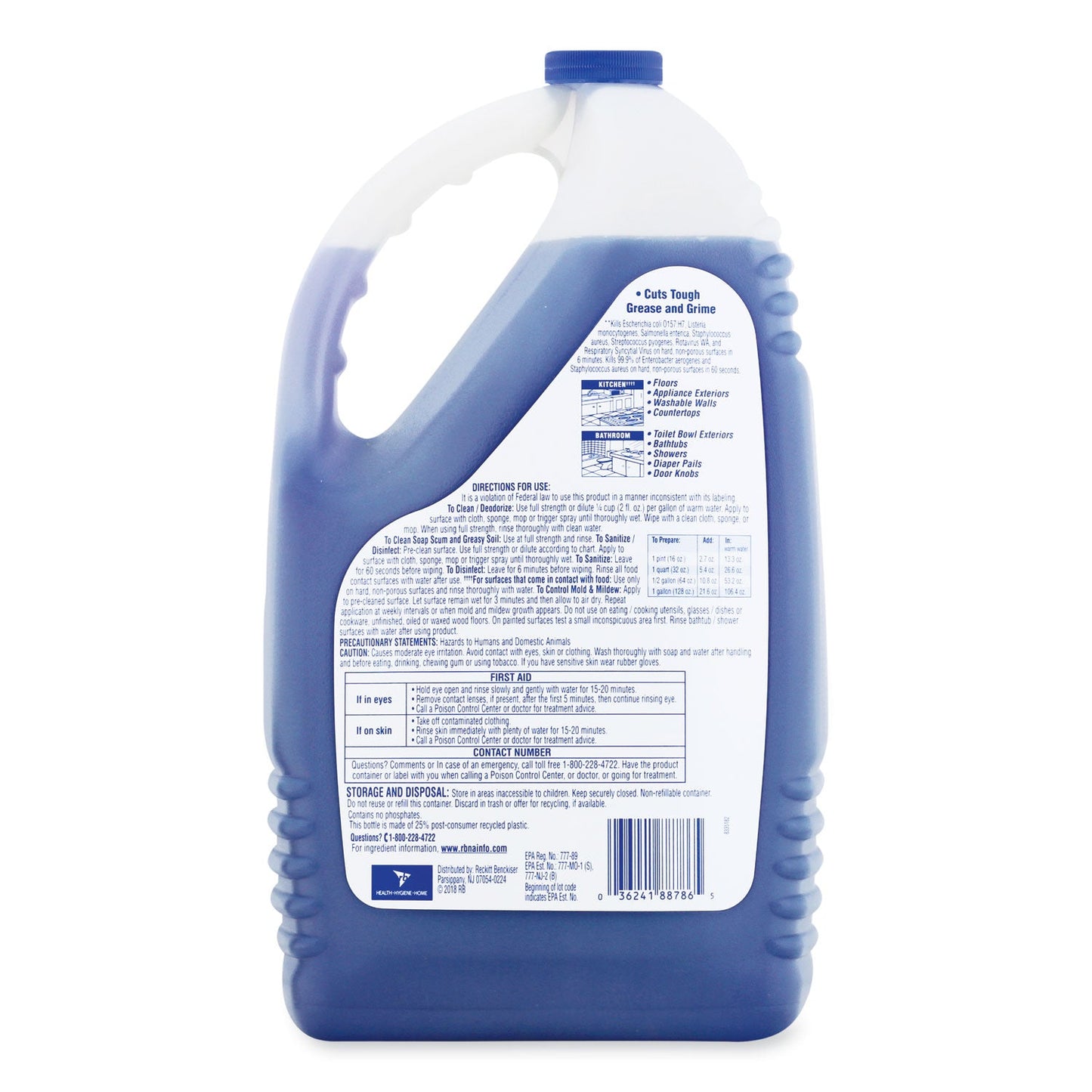LYSOL Clean and Fresh Multi-Surface Cleaner, Lavender and Orchid Essence, 144 oz Bottle