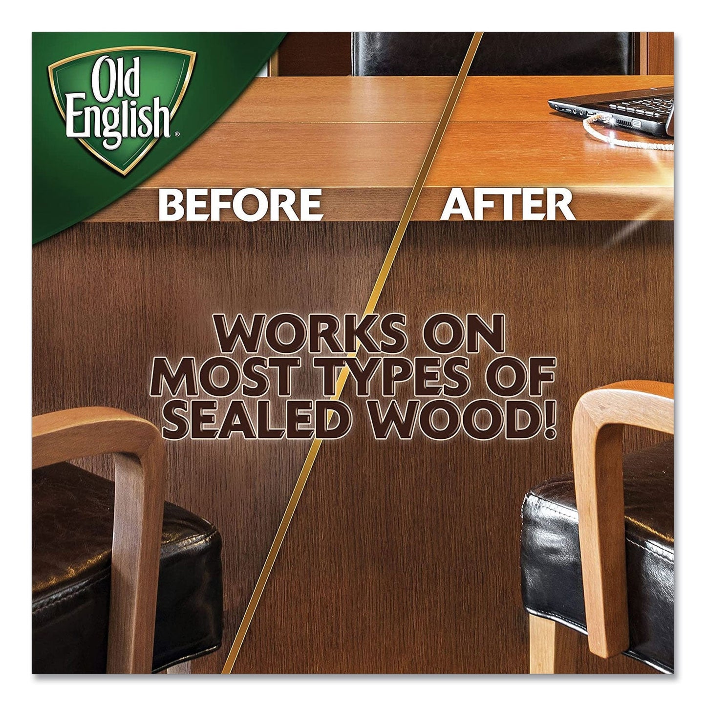 OLD ENGLISH Lemon Oil, Furniture Polish, 16 oz Bottle, 6/Carton