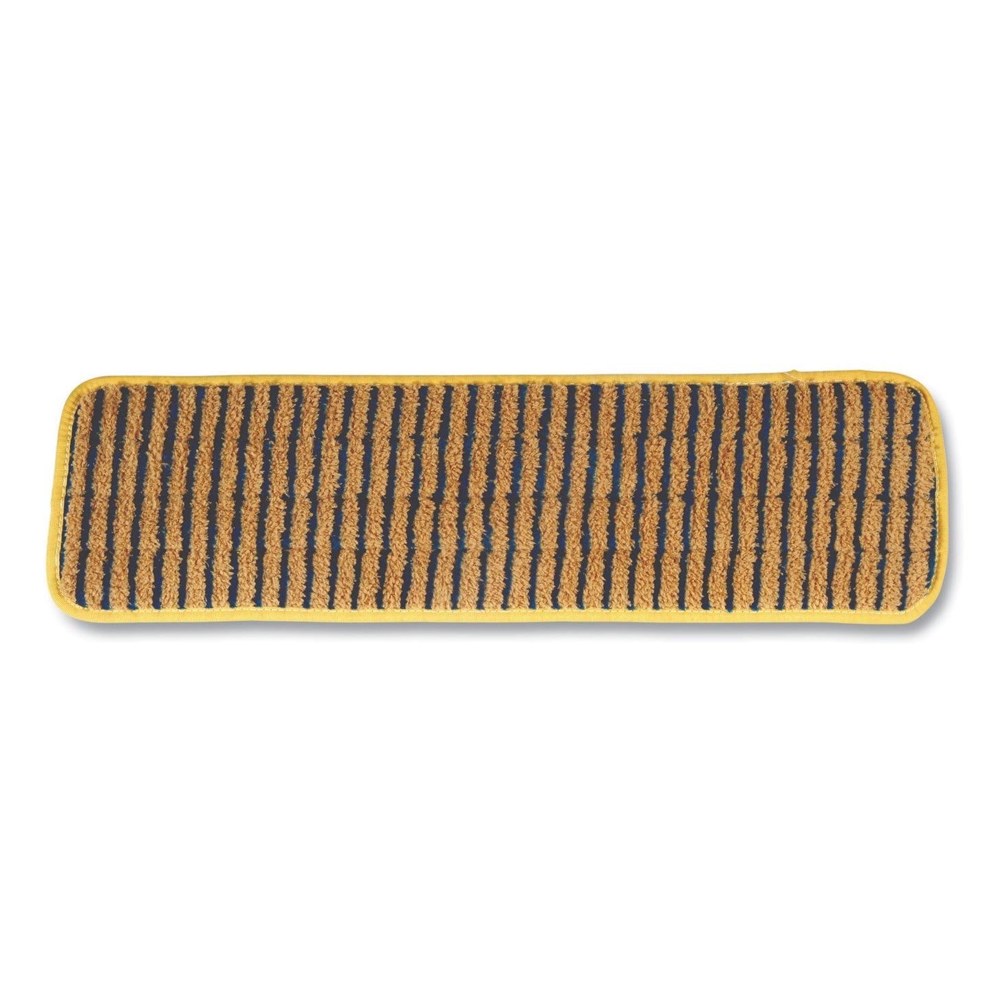 Rubbermaid Microfiber Scrubber Pad, Vertical Polyprolene Stripes, 18", Yellow, 6/Carton