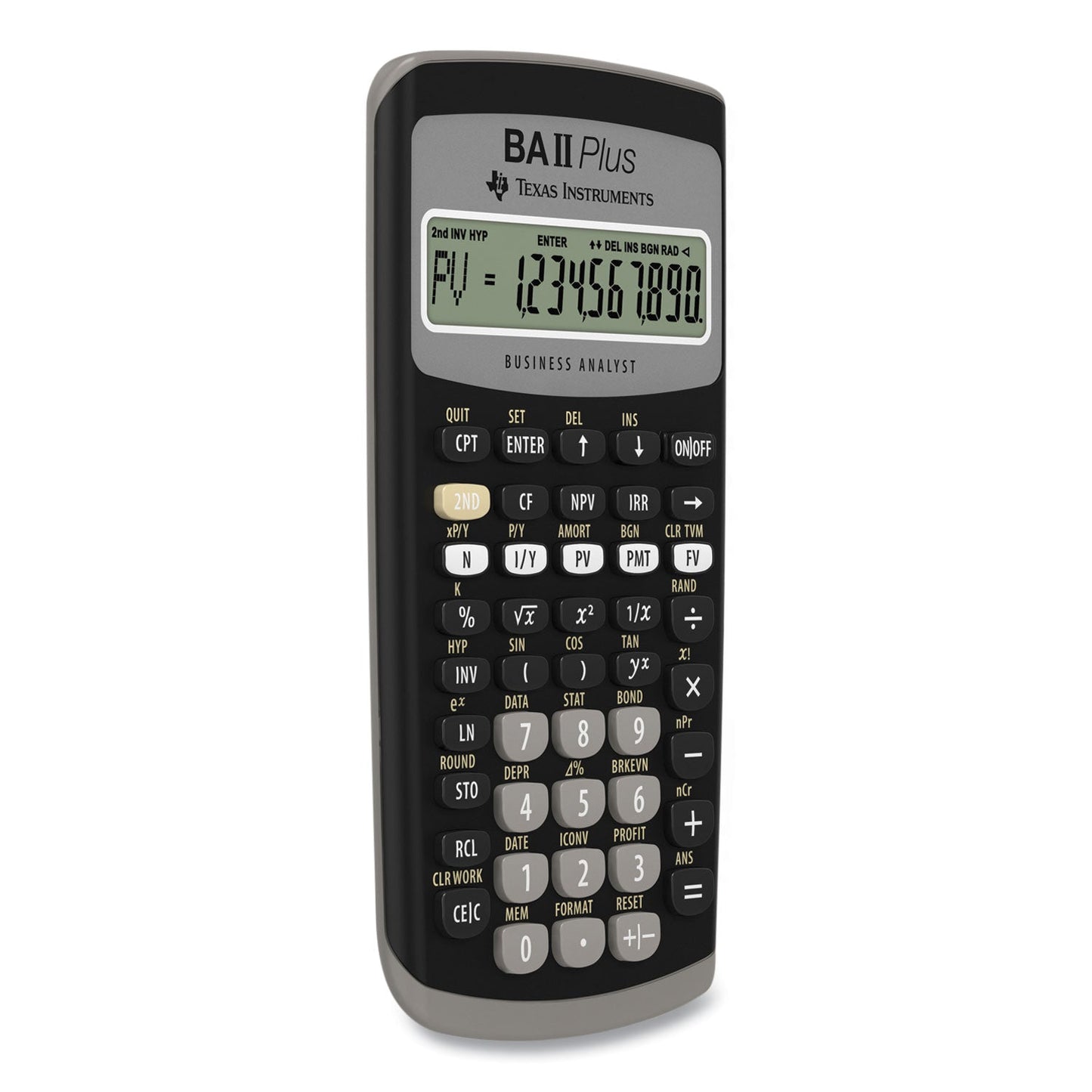 Texas Instruments BAIIPlus Financial Calculator, 10-Digit LCD