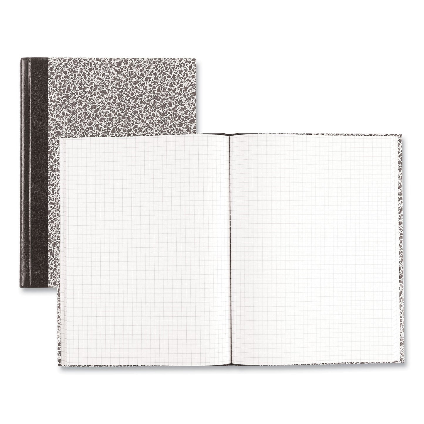 National Lab Notebook, Quadrille Rule, Green Marble Cover, 10.13 x 7.88, 96 Sheets