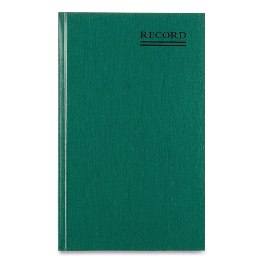 National Emerald Series Account Book, Green Cover, 12.25 x 7.25 Sheets, 300 Sheets/Book