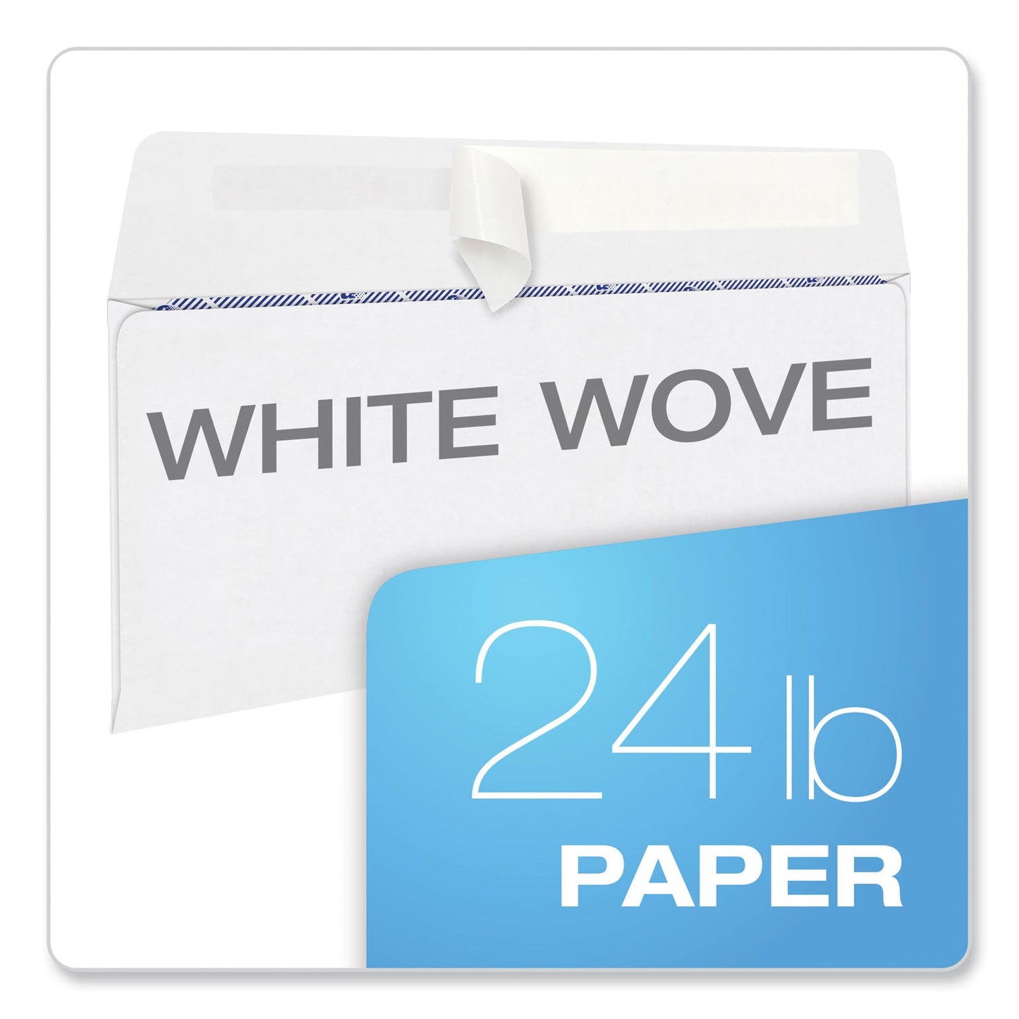TOPS 1099 Double Window Envelope, Commercial Flap, Self-Adhesive Closure, 3.75 x 8.75, White, 24/Pack