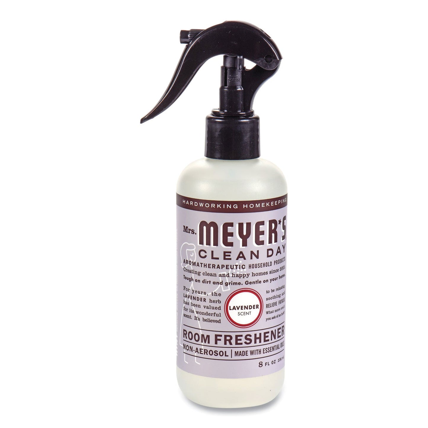 Mrs. Meyer's Clean Day Room Freshener, Lavender, 8 oz, Non-Aerosol Spray, 6/Carton