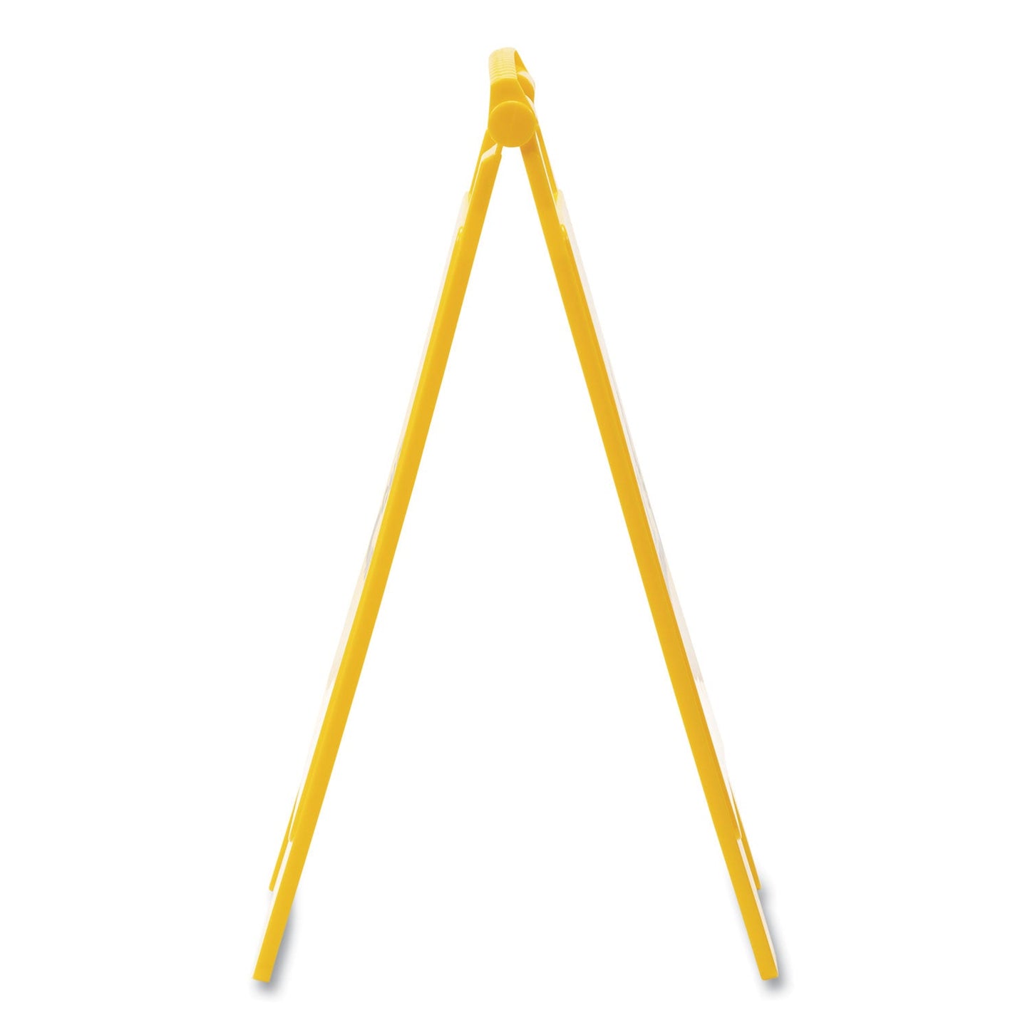 Boardwalk Site Safety Wet Floor Sign, 2-Sided, 10 x 2 x 26, Yellow