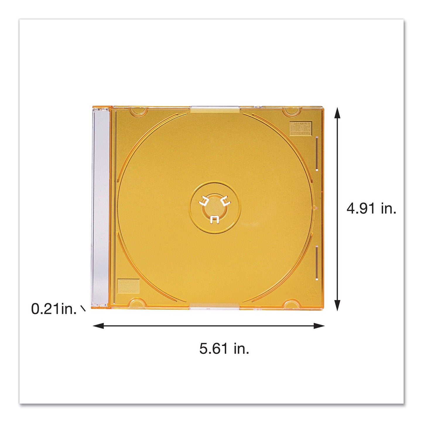 Verbatim CD/DVD Slim Case, Assorted Colors, 50/Pack