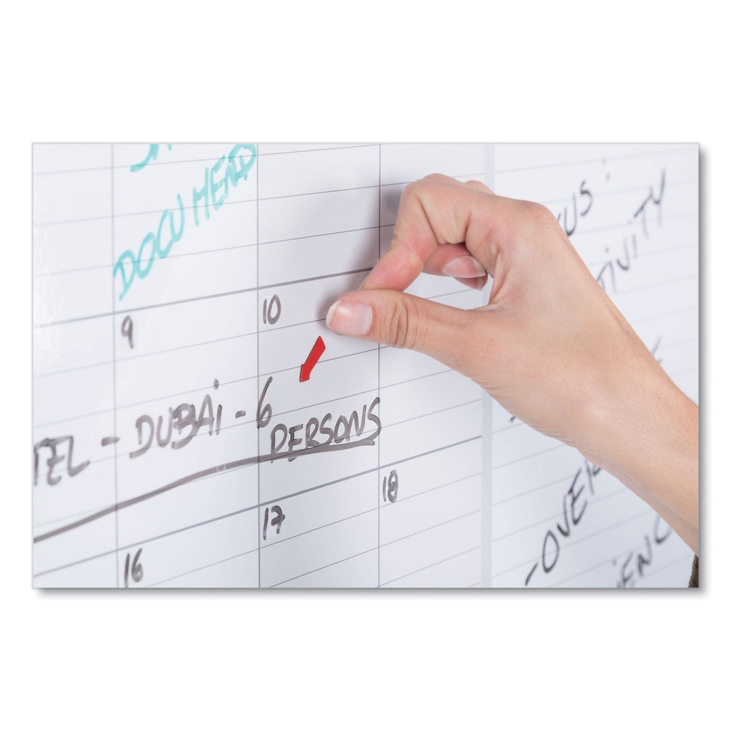 MasterVision Monthly Planner, 48x36, Silver Frame
