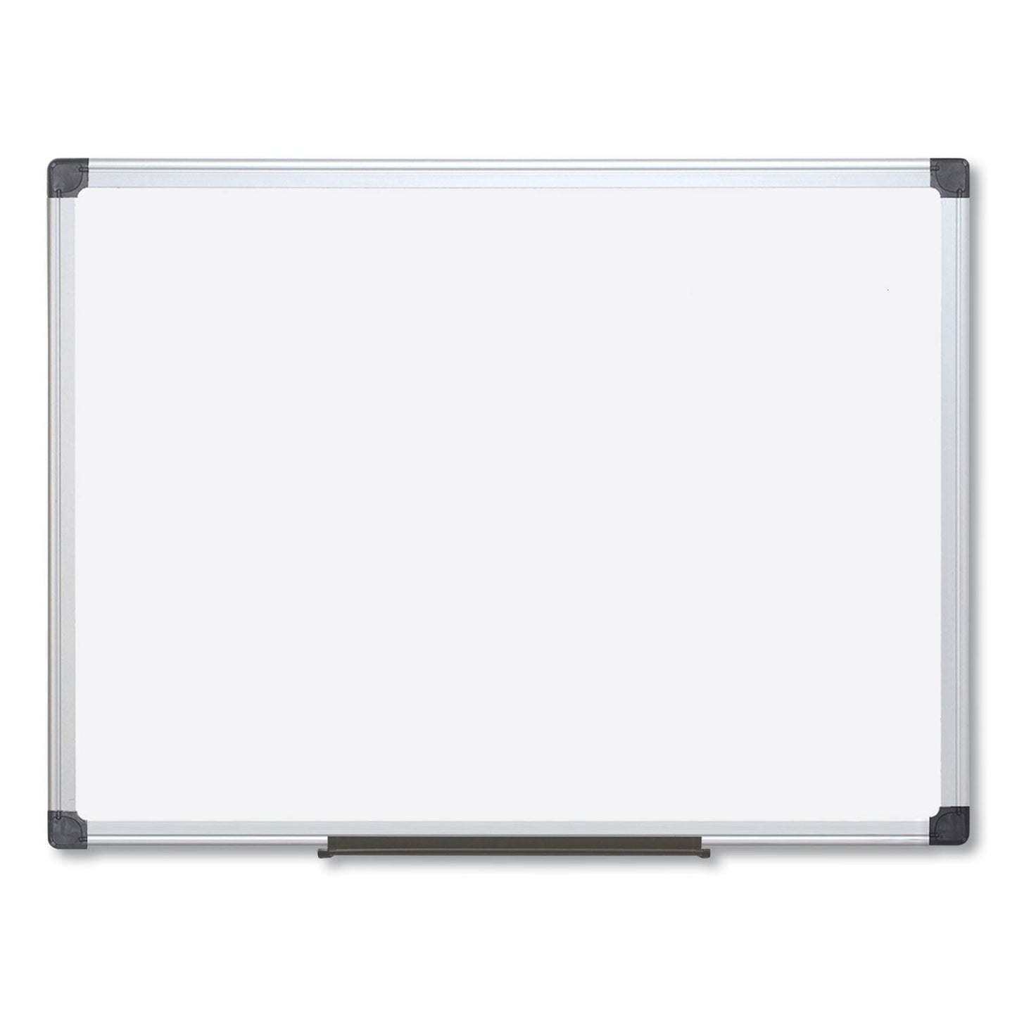 MasterVision Value Lacquered Steel Magnetic Dry Erase Board, 48 x 96, White, Aluminum Frame