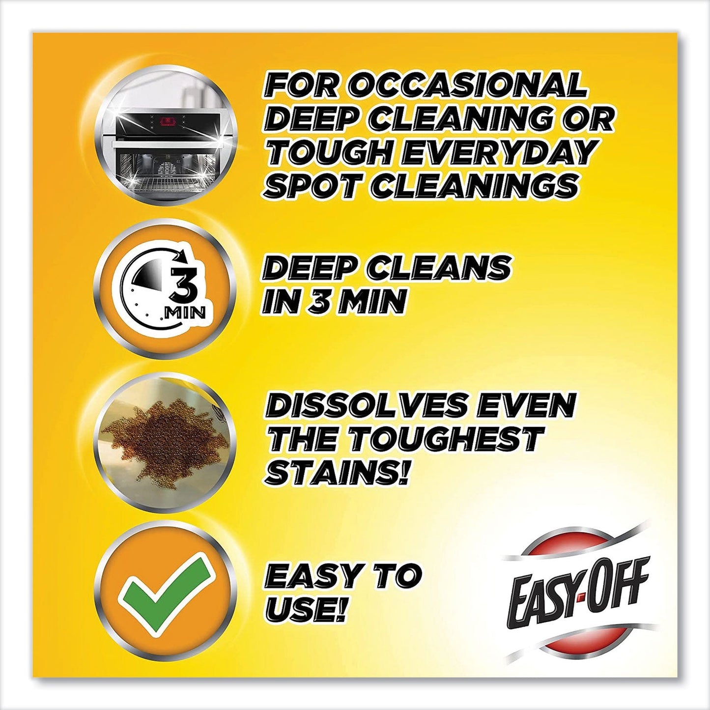 Professional EASY-OFF Oven and Grill Cleaner, 24 oz Aerosol, 6/Carton