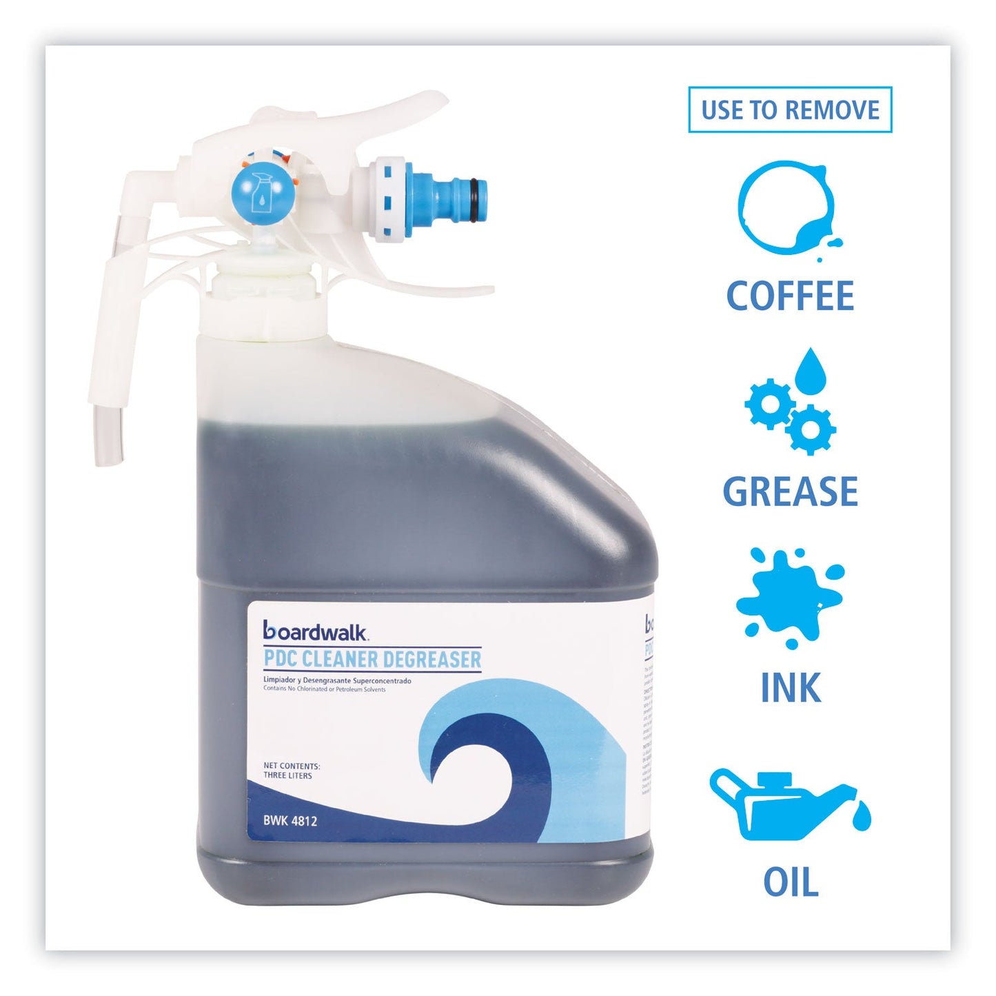 Boardwalk PDC Cleaner Degreaser, 3 Liter Bottle, 2/Carton