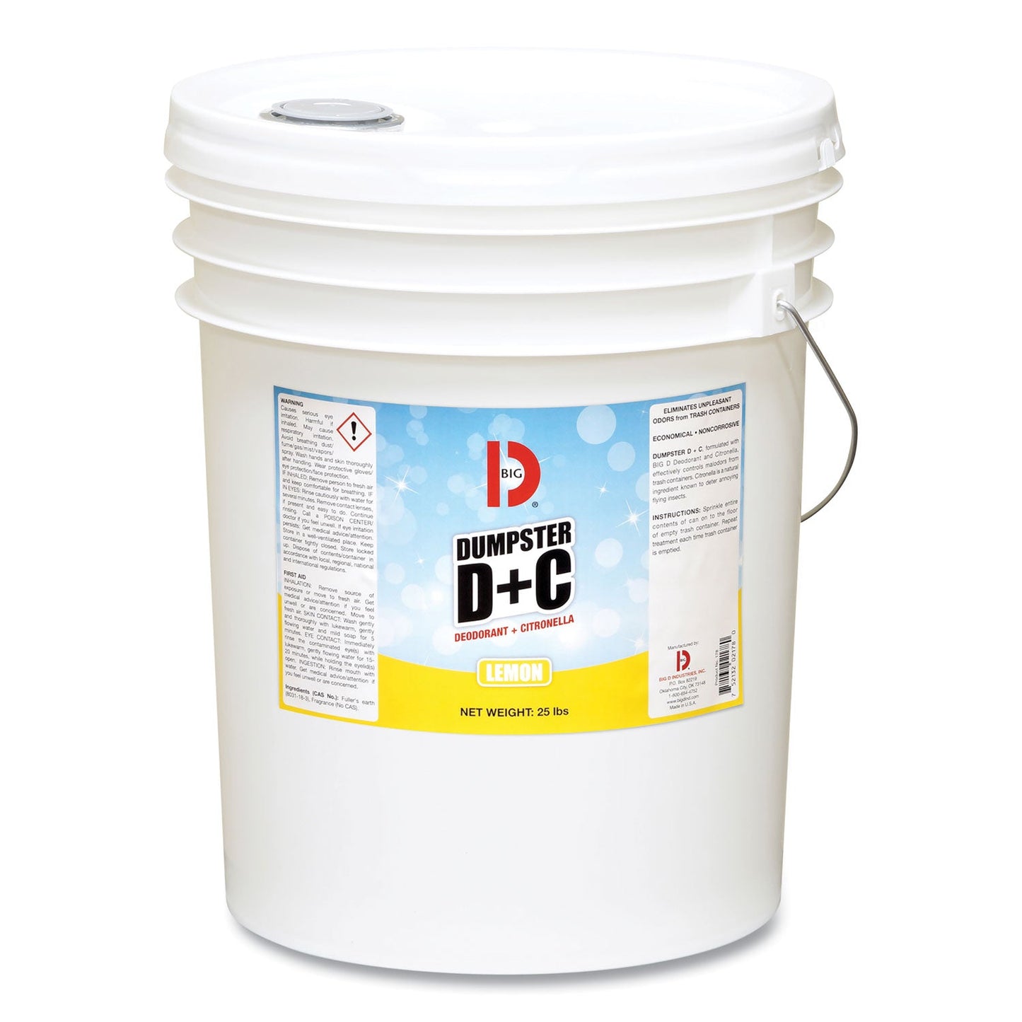 Big D Industries Dumpster D Plus C, Neutral, 25 lb Bucket