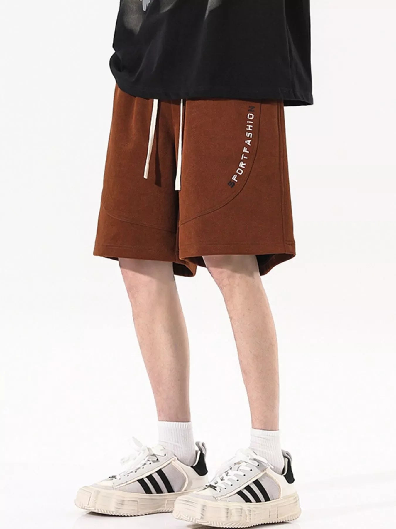 Men's Plus Size Drawstring Loose Fit Shorts