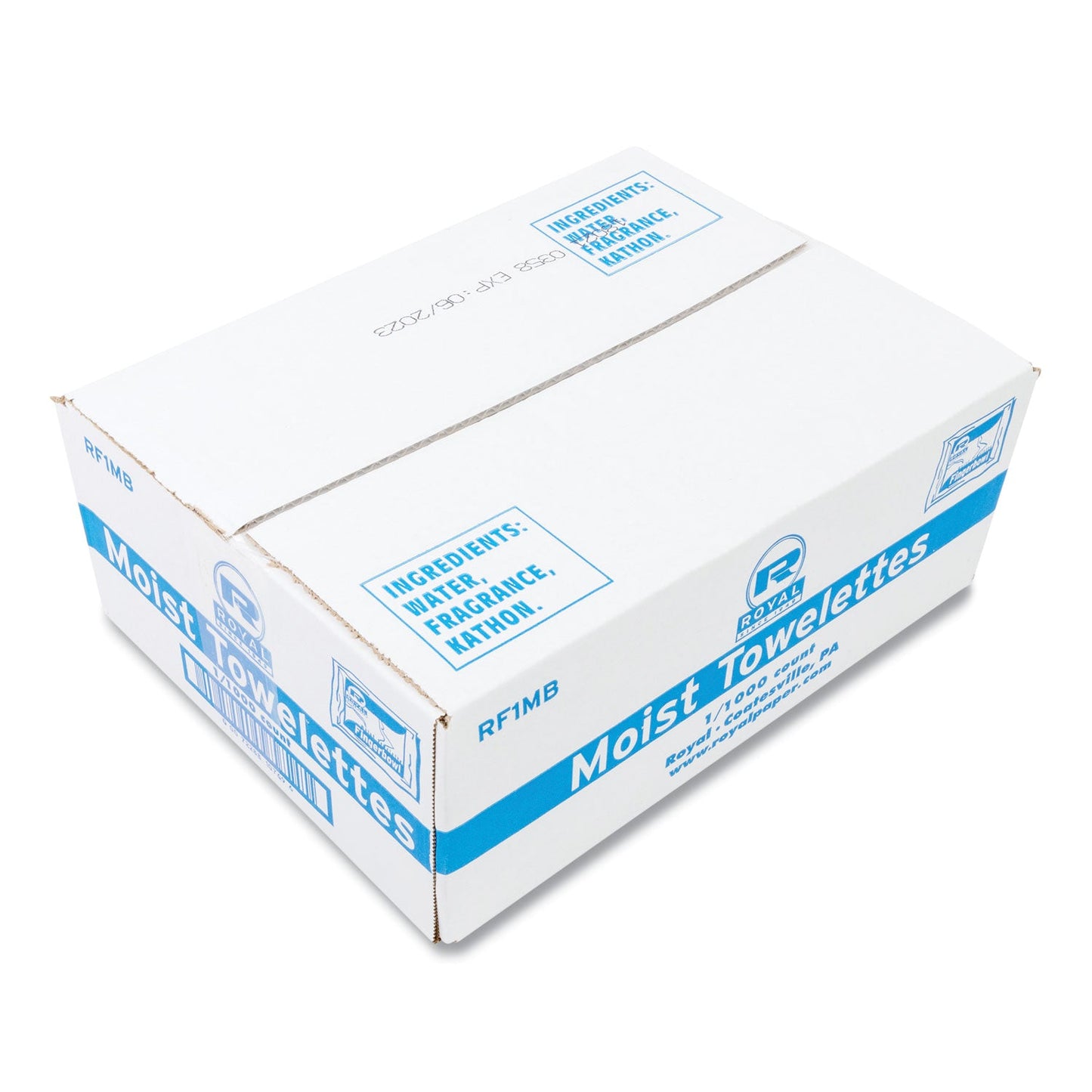 AmerCareRoyal Moist Towelettes, Individually Wrapped, 4 x 6, Lemon Scent, 1,000/Carton