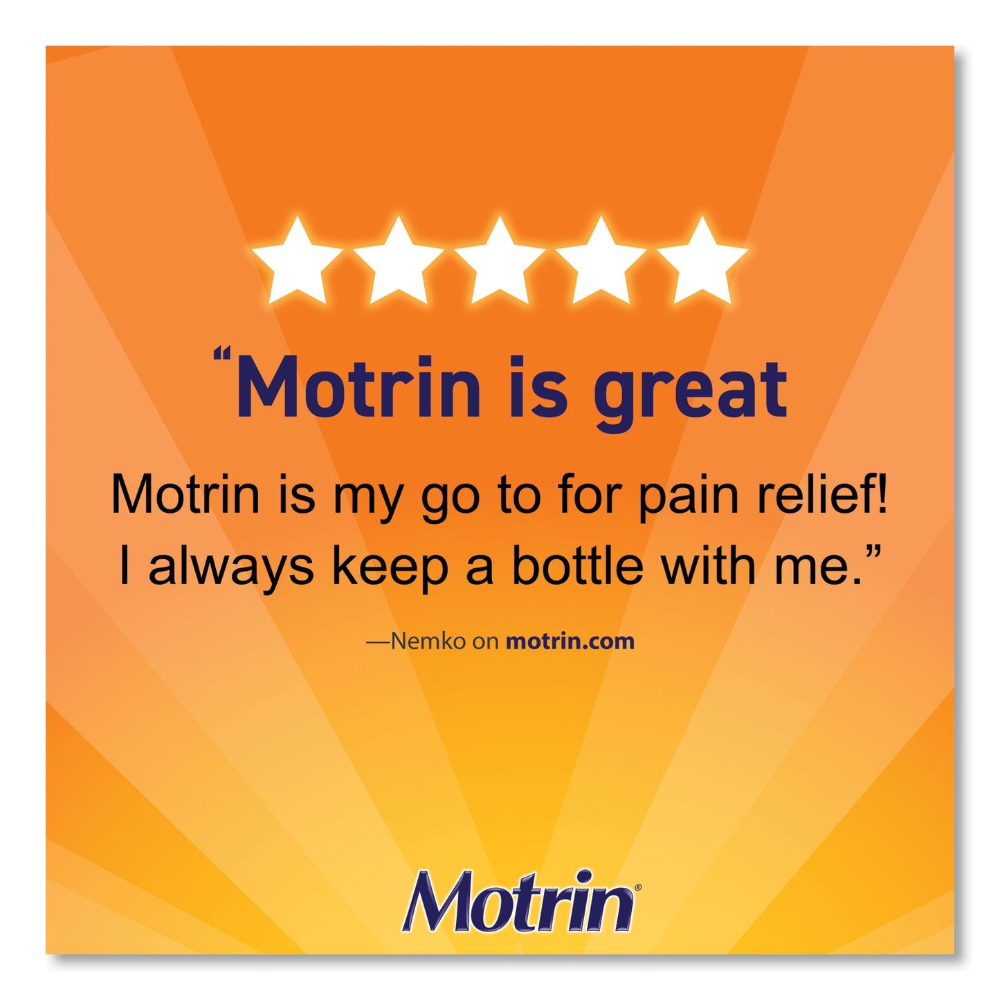 Motrin Ibuprofen Tablets, Two-Pack, 50 Packs/Box