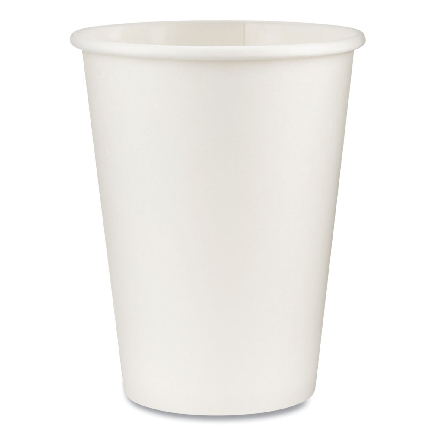 Dixie Paper Hot Cups, 12 oz, White, 50/Sleeve, 20 Sleeves/Carton
