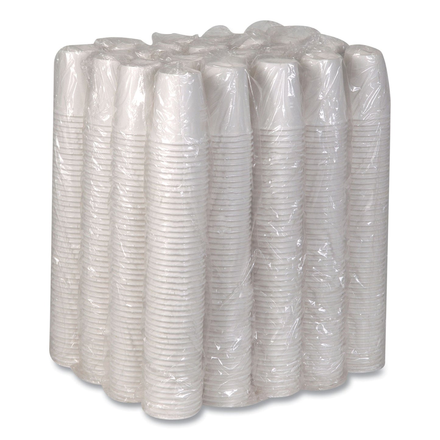 Dixie Paper Hot Cups, 10 oz, White, 50/Sleeve, 20 Sleeves/Carton