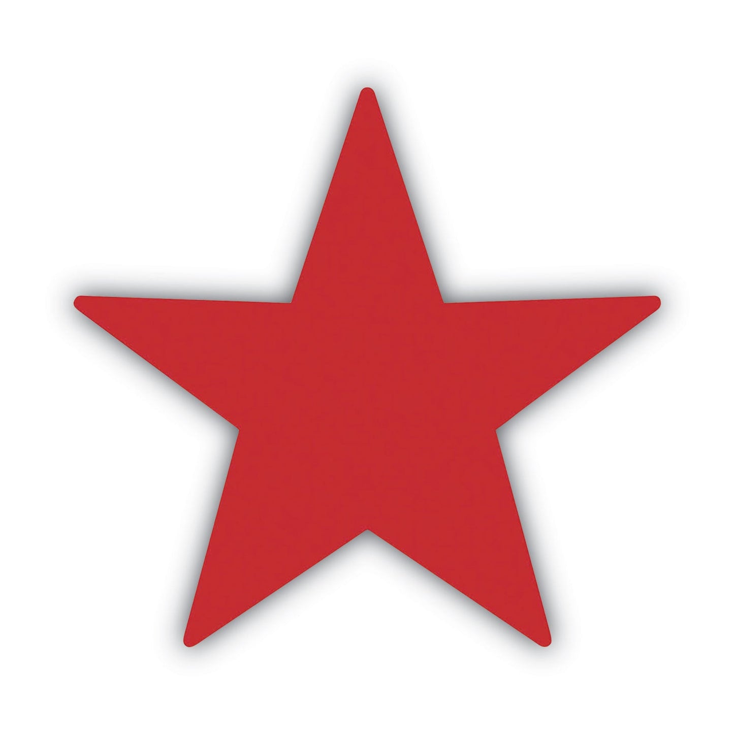 ACCUSTAMP Pre-Inked Round Stamp with Microban, Star, 0.63" dia, Red