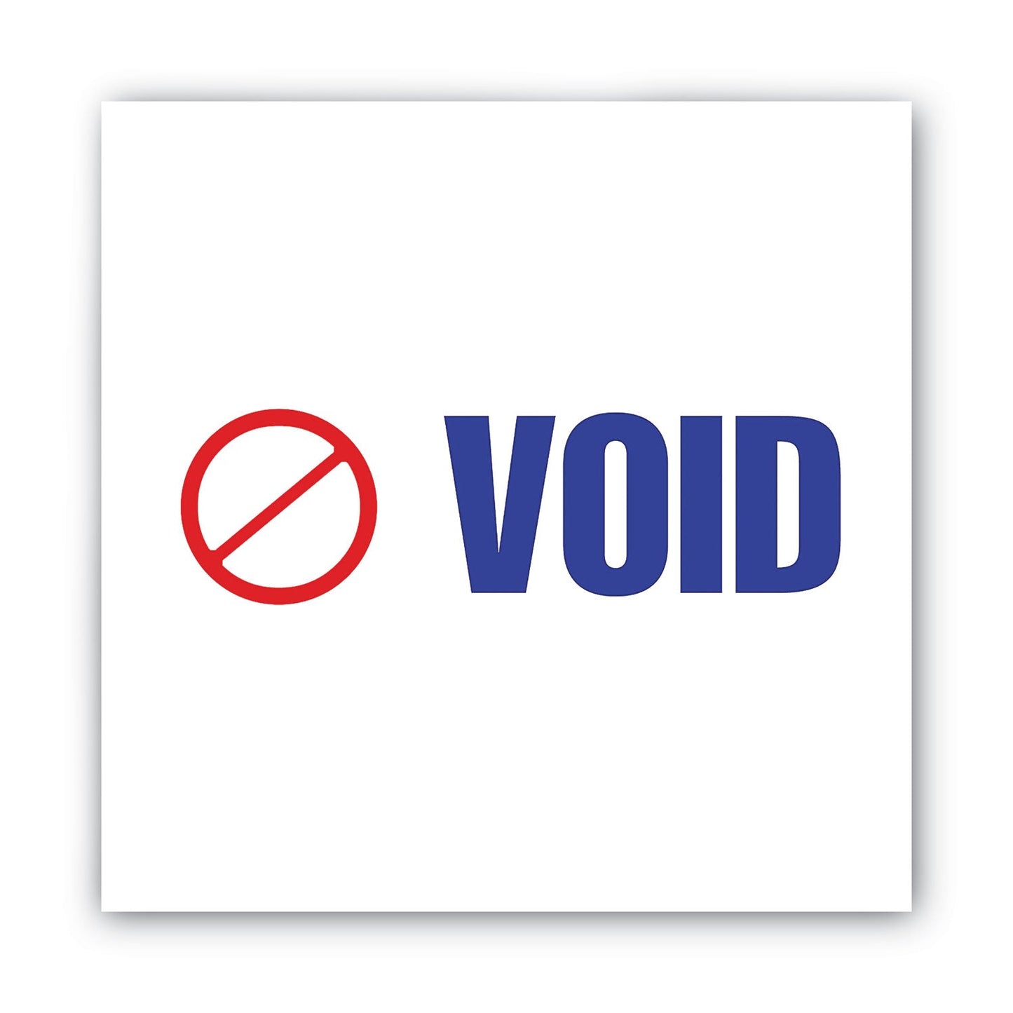 ACCUSTAMP2 Pre-Inked Shutter Stamp, Red/Blue, VOID, 1.63 x 0.5