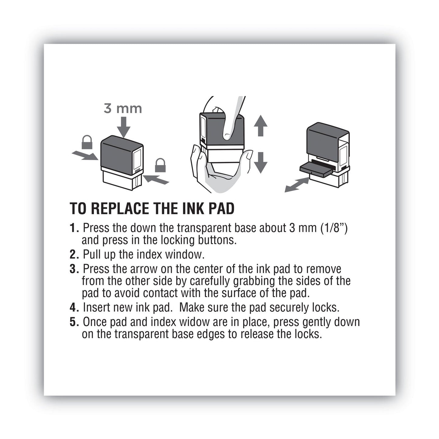 COSCO 2000PLUS Replacement Ink Pad for 2000PLUS 1SI50P, 2.81" x 0.25", Red