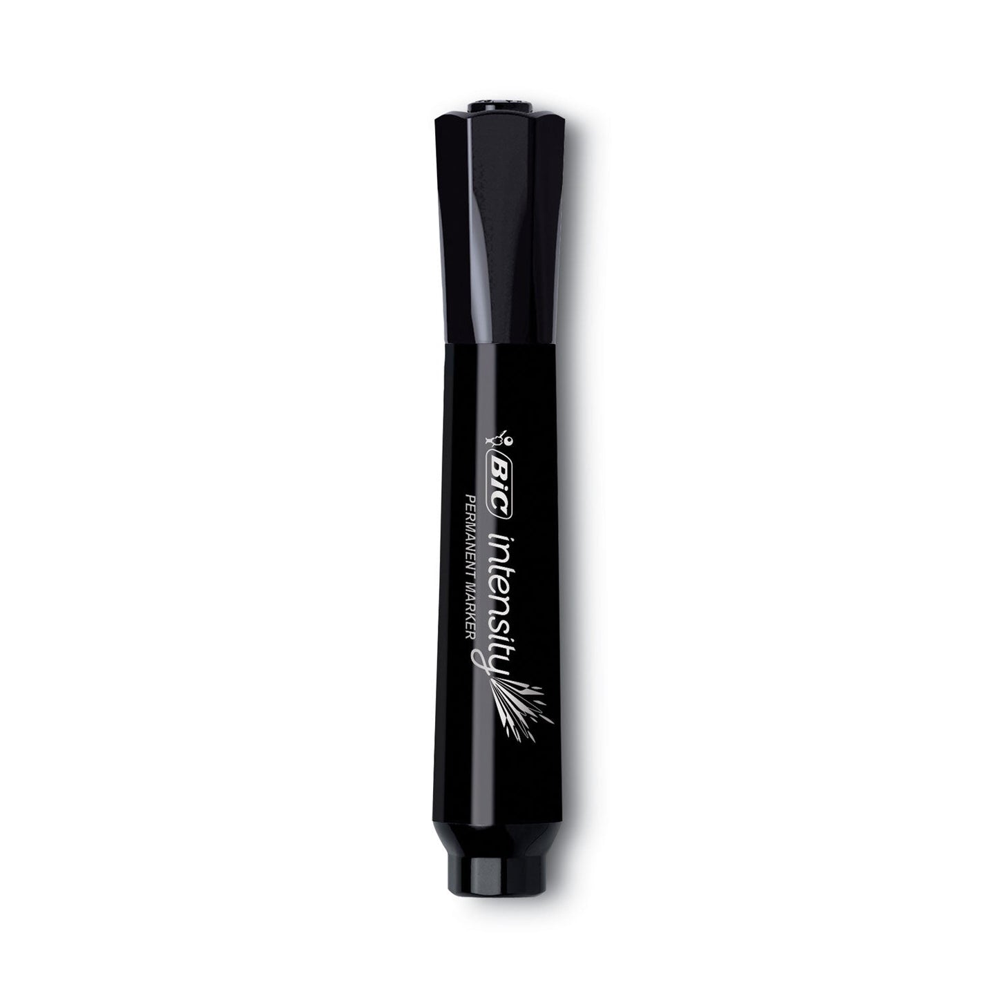 BIC Intensity Chisel Tip Permanent Marker Value Pack, Broad Chisel Tip, Black, 36/Pack
