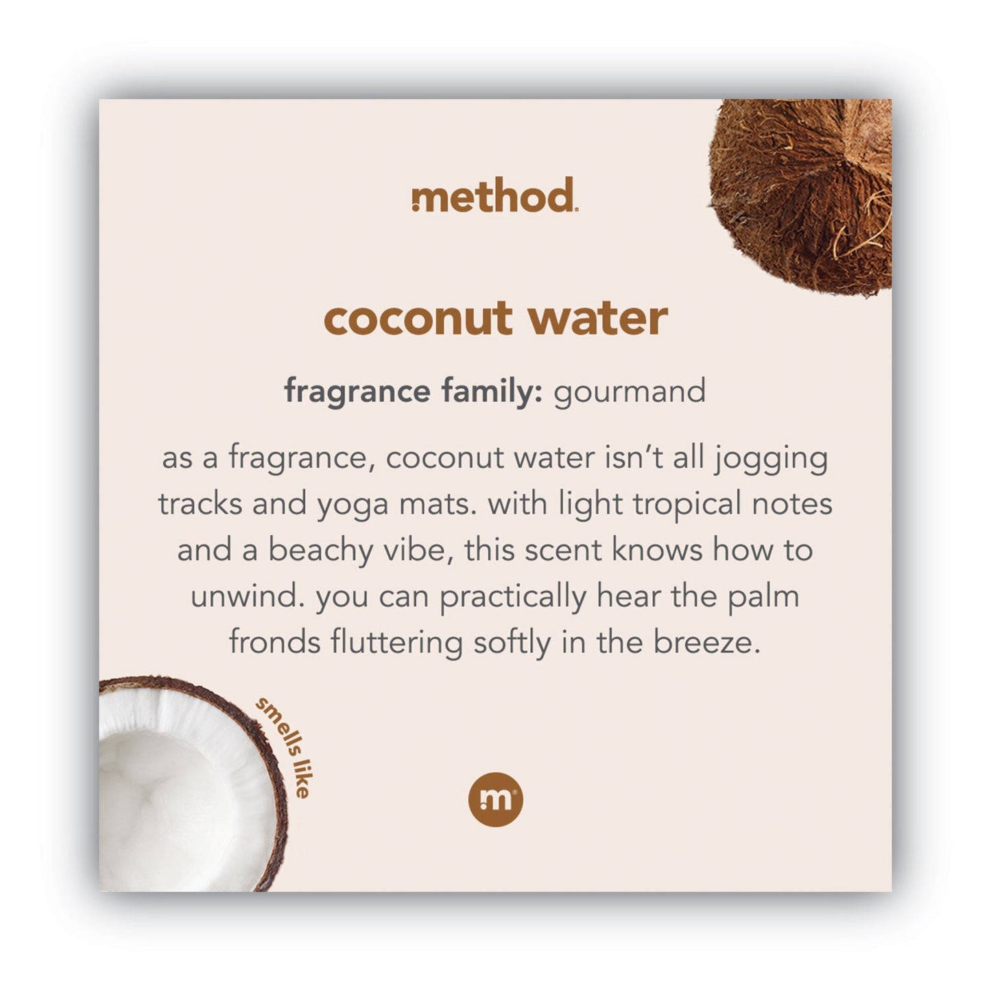 Method Foaming Hand Wash, Coconut Waters, 10 oz Pump Bottle