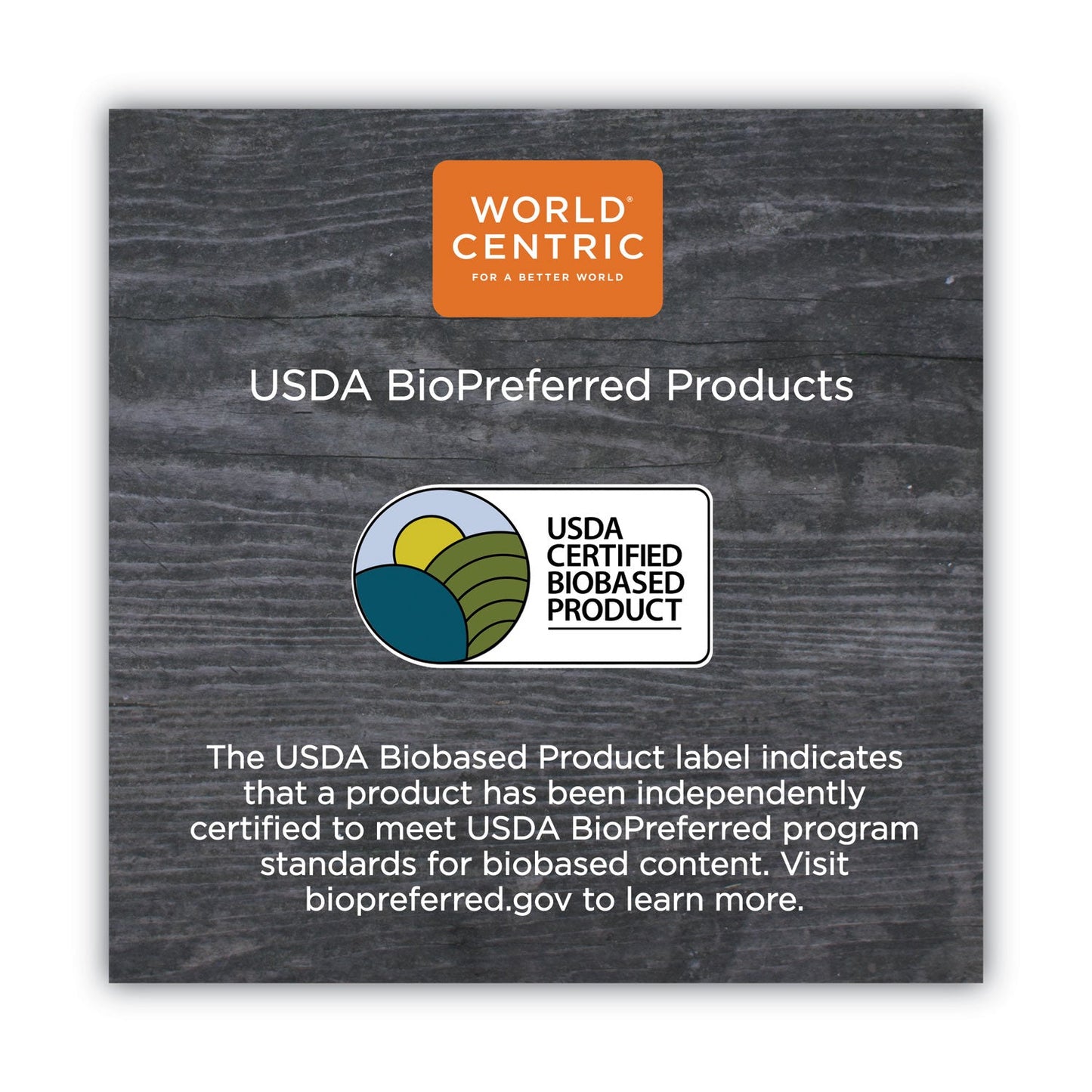 World Centric TPLA Compostable Cutlery, Fork, 6.3", White, 750/Carton