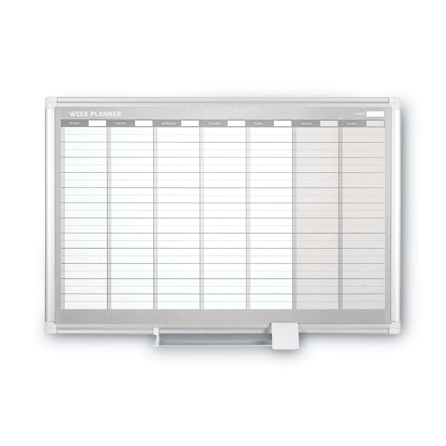 MasterVision Weekly Planner, 36x24, Aluminum Frame