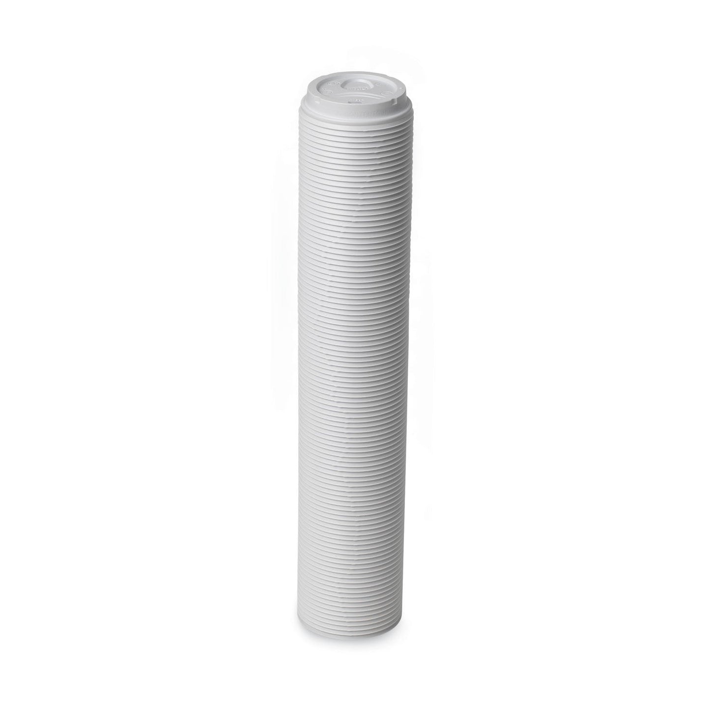Dixie Sip-Through Dome Hot Drink Lids, Fits 10 oz Cups, White, 100/Pack