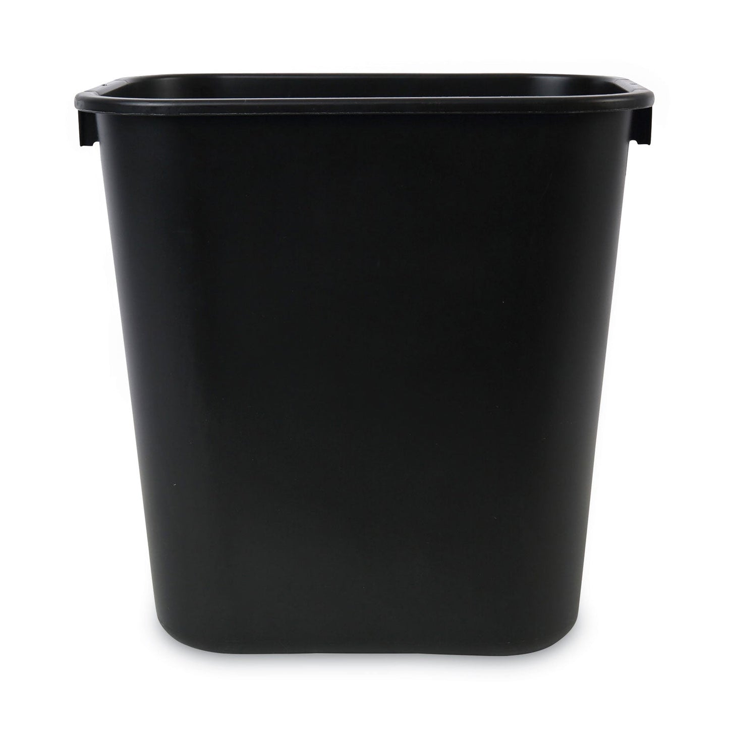 Boardwalk Soft-Sided Wastebasket, 14 qt, Plastic, Black