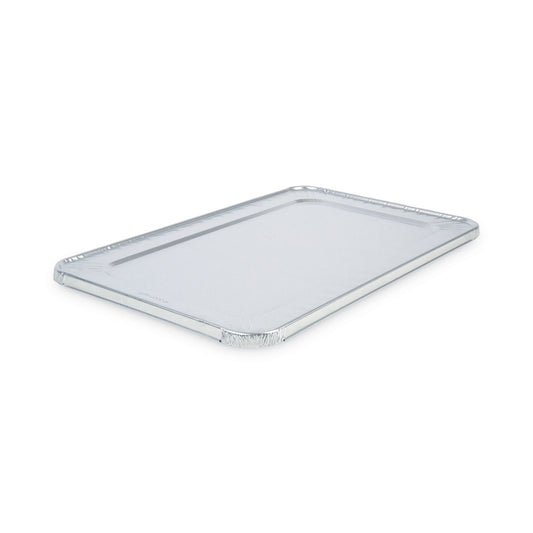 Boardwalk Aluminum Steam Table Pan Lids, Fits Full-Size Pan, Deep,12.88 x 20.81 x 0.63, 50/Carton