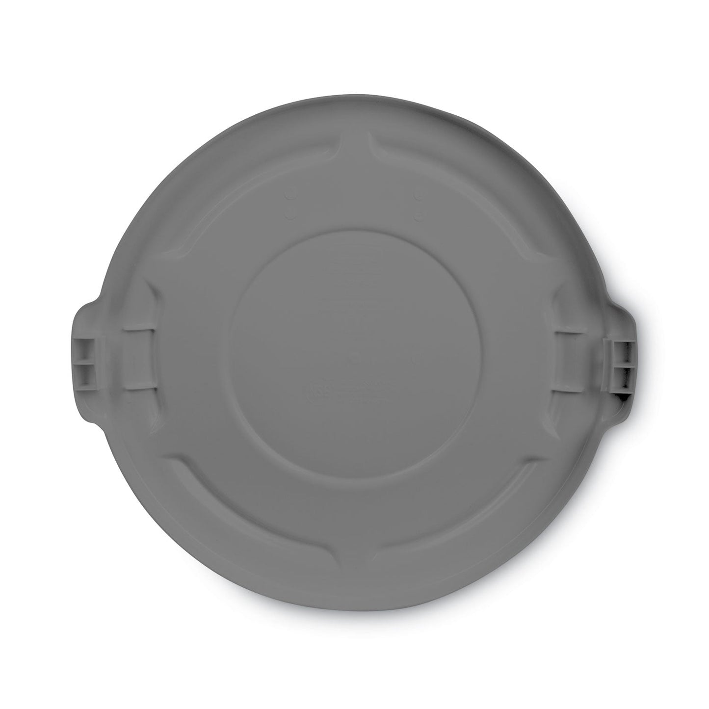 Rubbermaid Round Flat Top Lid, for 55 gal Round BRUTE Containers, 26.75" Diameter, Gray