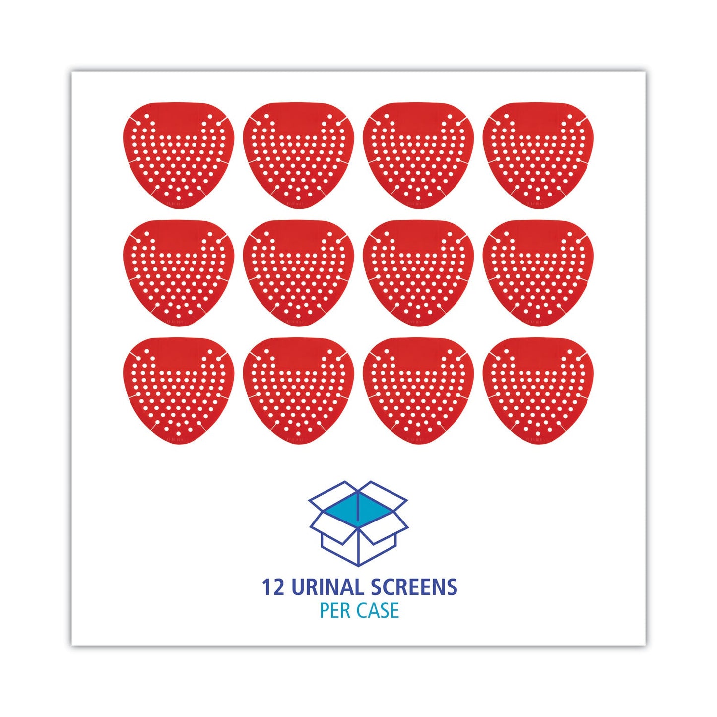 Boardwalk Urinal Screen, Cherry Scent, 3.5 oz, Red, Dozen