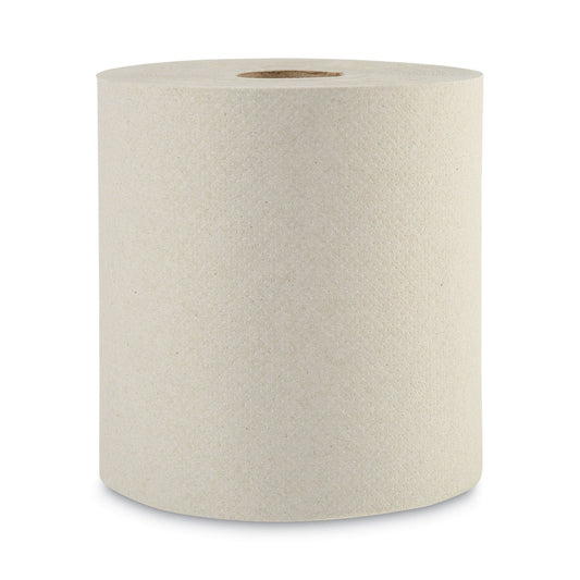 Boardwalk Green Universal Roll Towels, 1-Ply, 8"x 800 ft, Natural, 6 Rolls/Carton