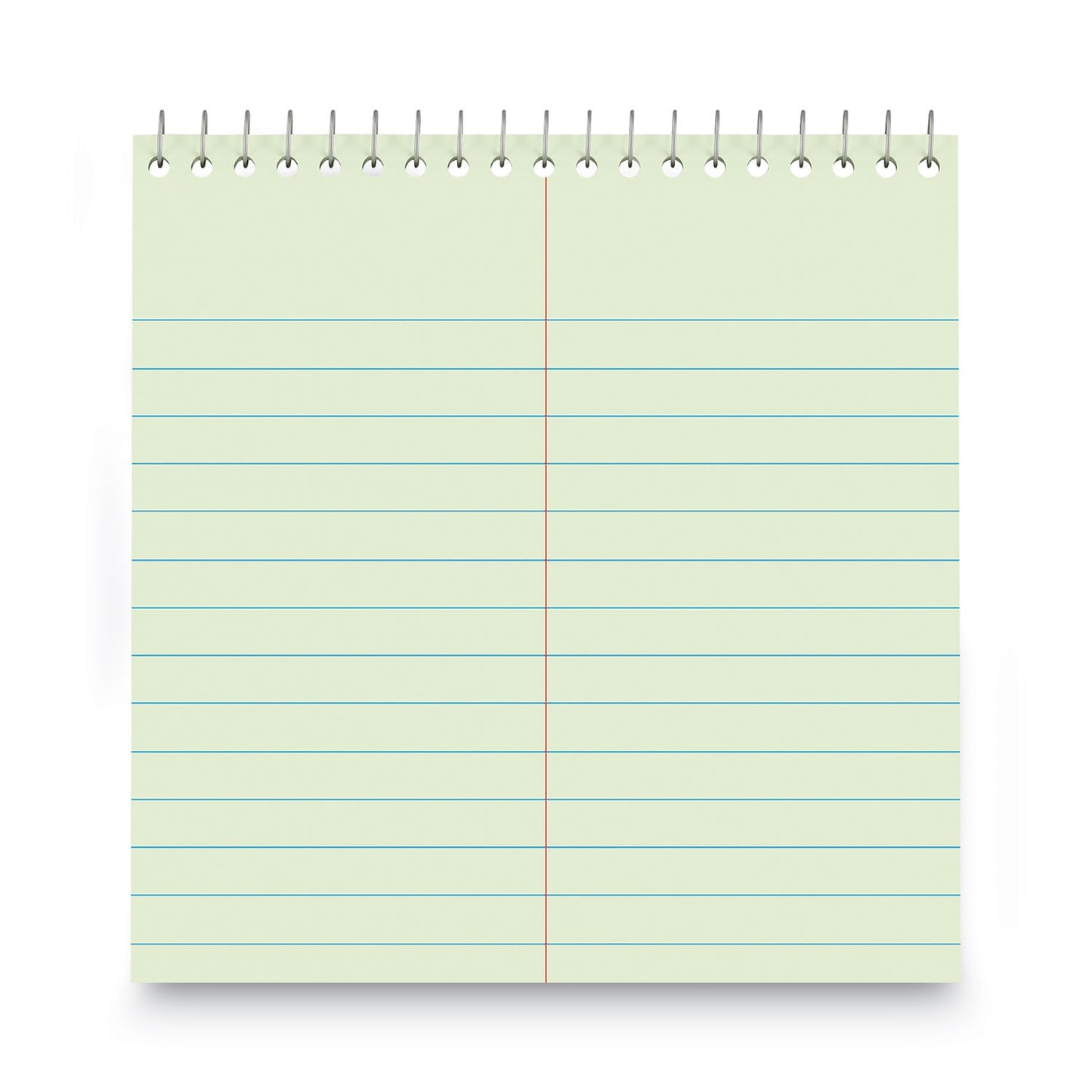 Universal Steno Pads, Gregg Rule, Red Cover, 80 Green-Tint 6 x 9 Sheets
