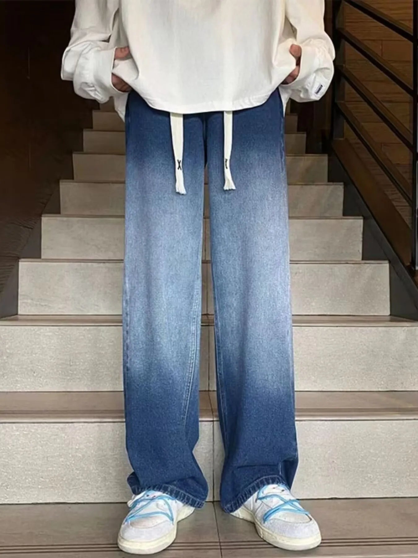 Men's Full Size Loose Fit Jeans Plus Size
