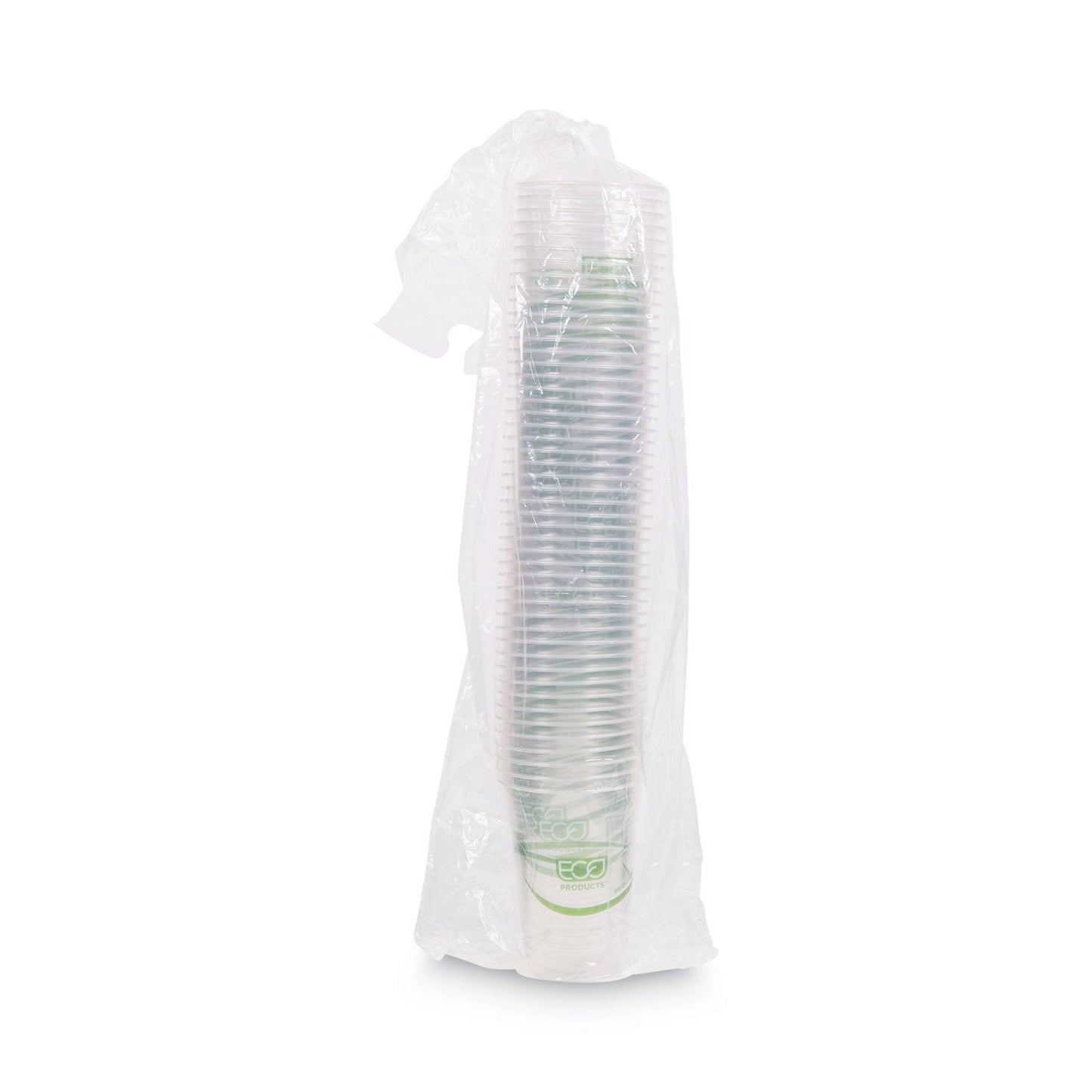 Eco-Products GreenStripe Renewable and Compostable Cold Cups Convenience Pack, Clear, 16 oz, 50/Pack